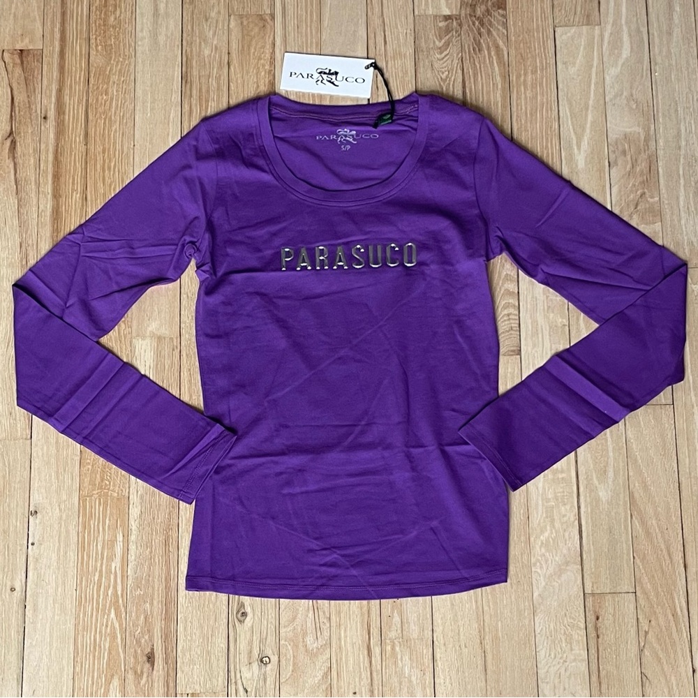 Parasuco Basic Logo Long Sleeve T-Shirt Nwt